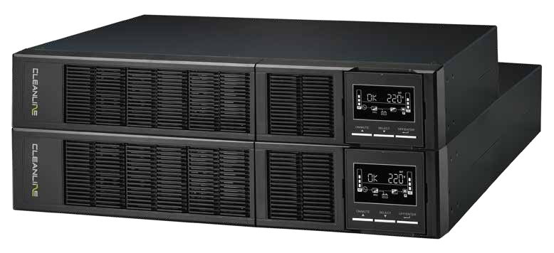 CLEANLINE TR Series แบบ Rack-mount พร้อมชุดแบตเตอรี่สำหรับติดตั้งในตู้แร็ค 19 นิ้ว